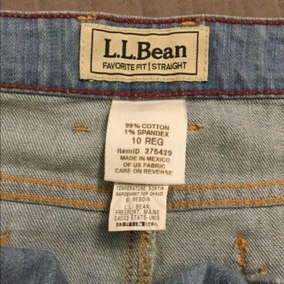 𝅺LL Bean Favorite Fit - Straight Jean Skirt - Picture 6 of 7